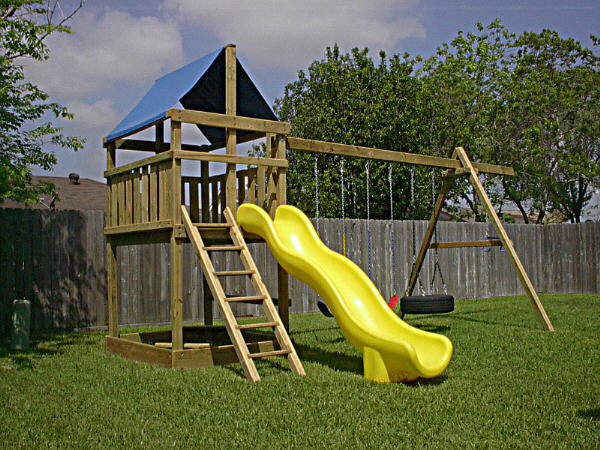 Triton Playset Diy Wood Fort And Swingset Add On Plans - Diy Playset Plans With Monkey Bars
