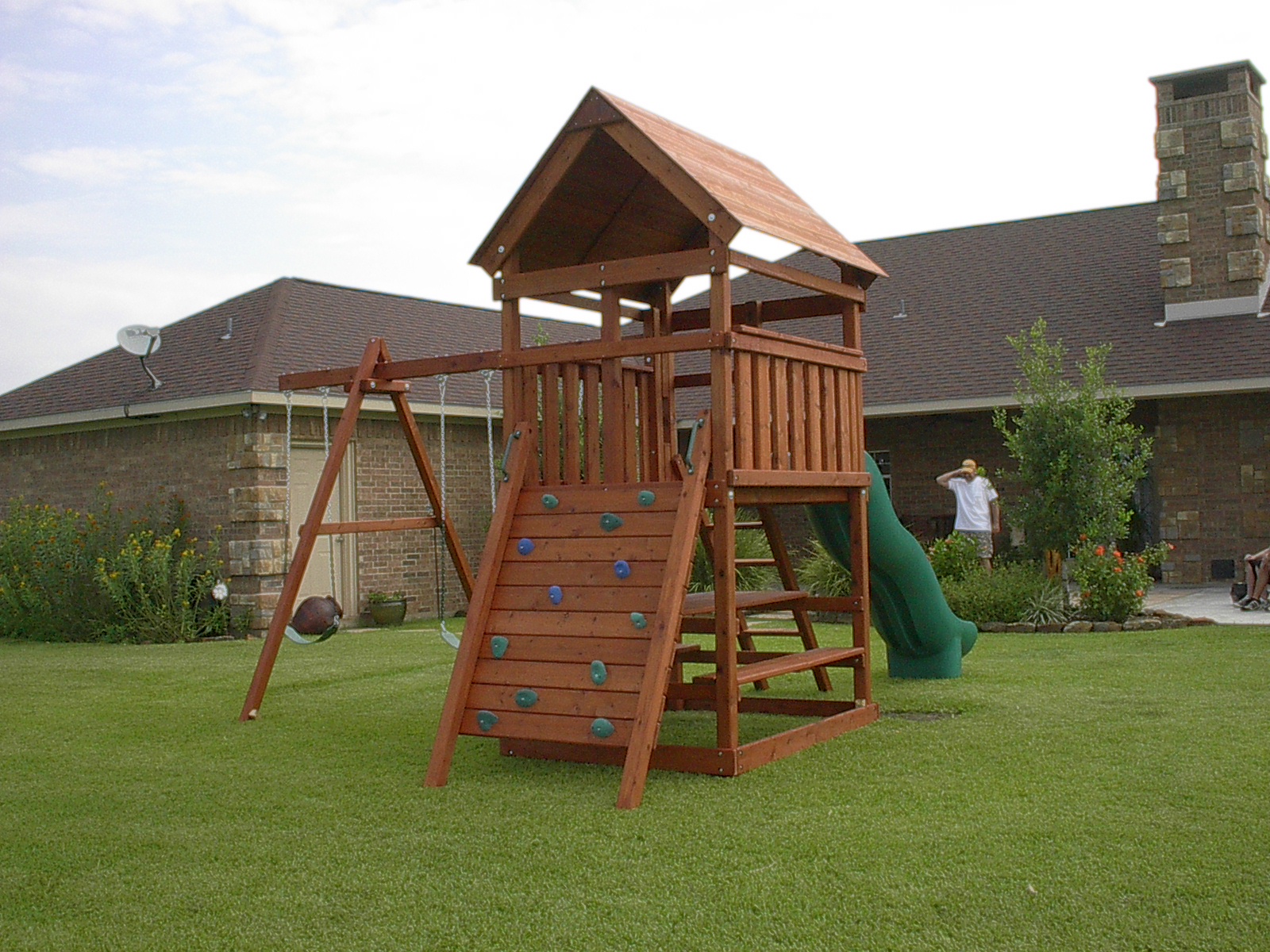 Triton Playset DIY Wood Fort and Swingset Add-on Plans