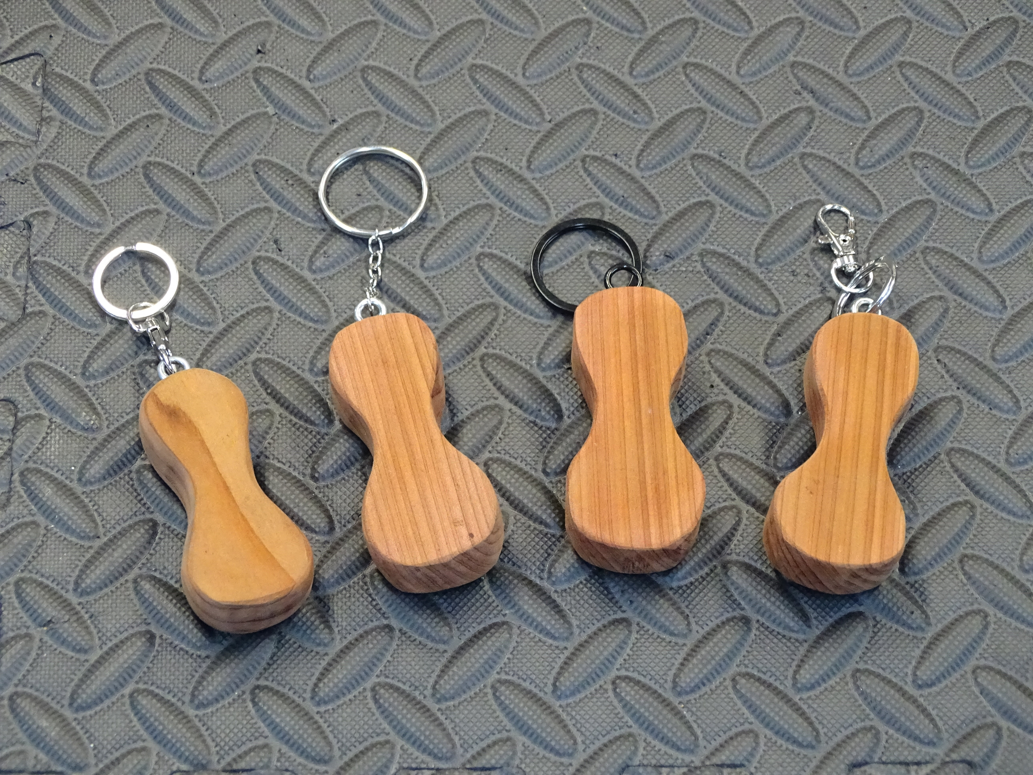 Handmade wooden Seahorse Key Chain Keyring